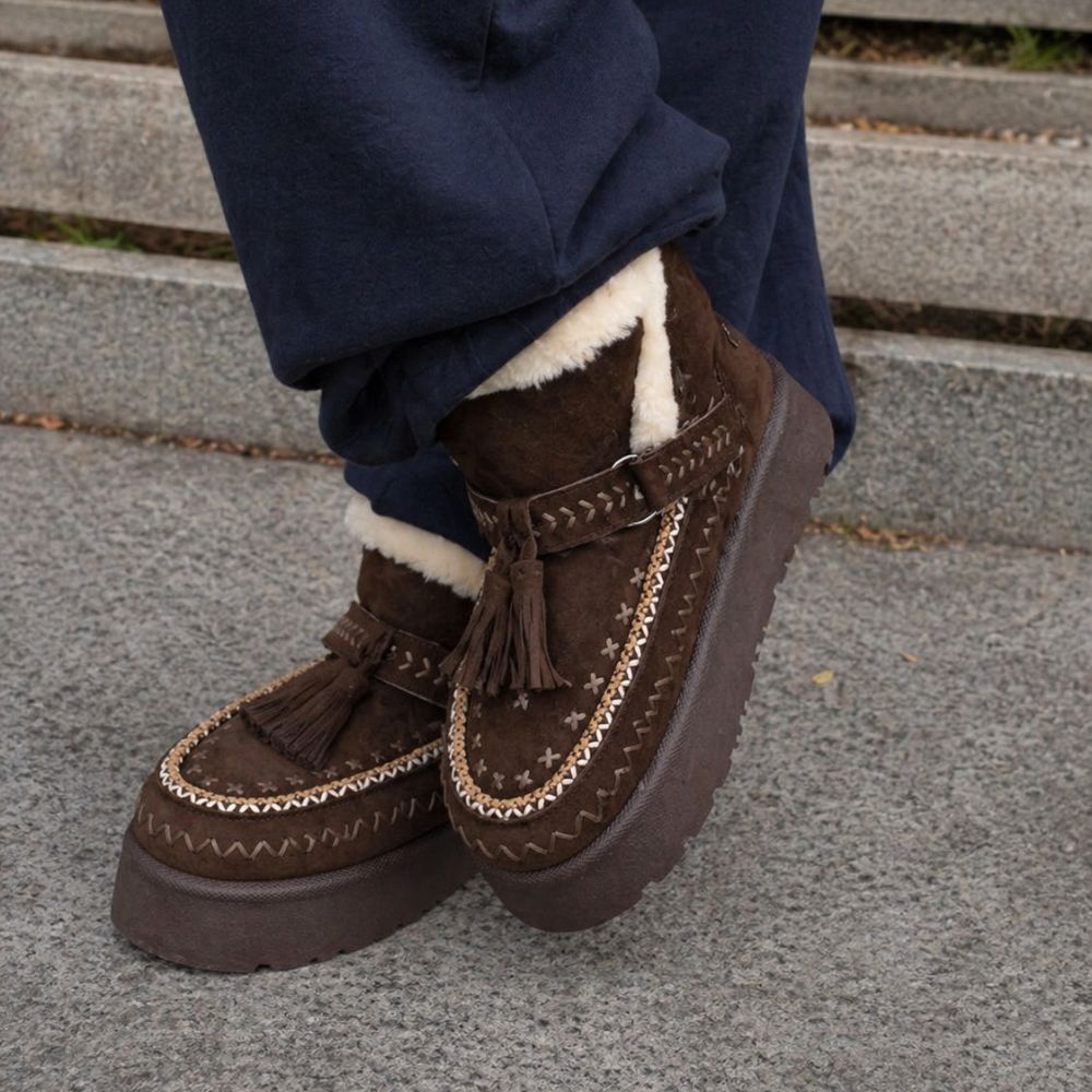 Botin Plataforma Café Mujer 48117 - Gotta Perú
