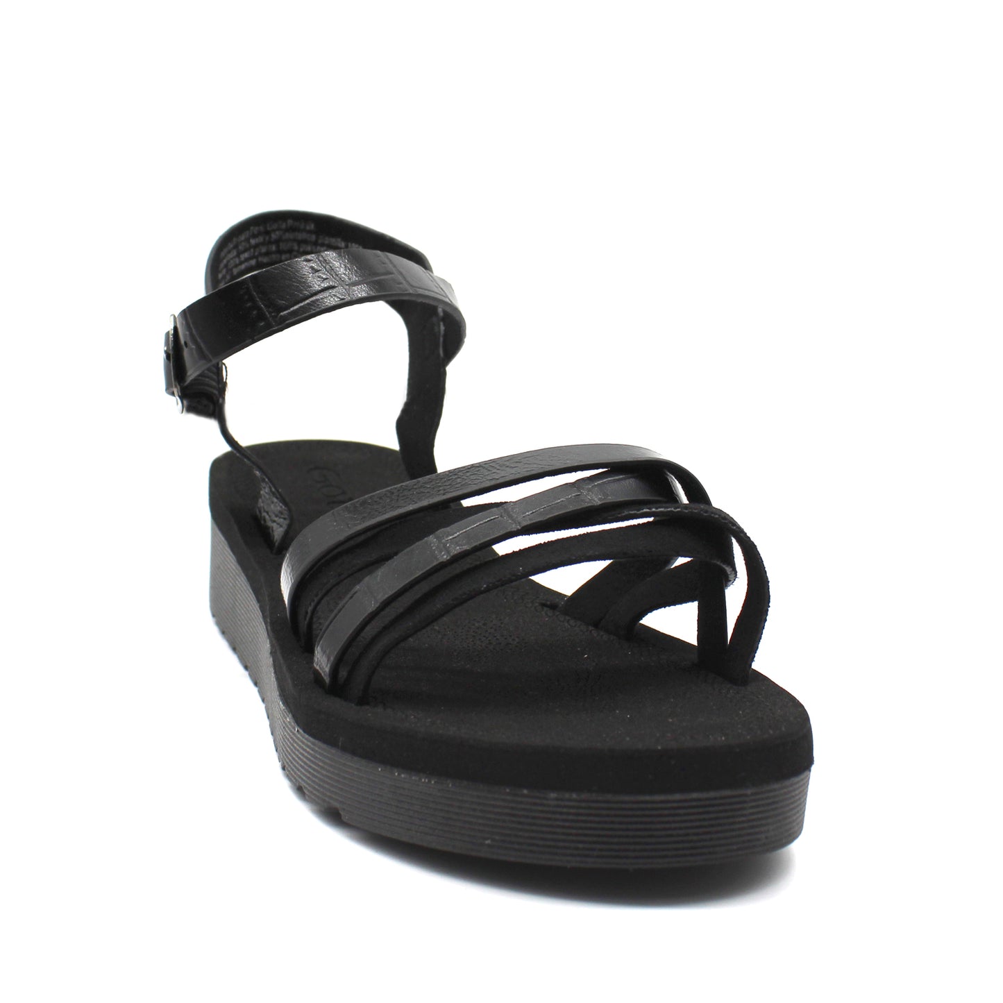 Sandalia Negra Mujer 13211