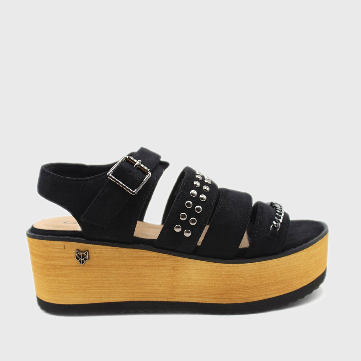 Sandalia Negra Mujer 15613