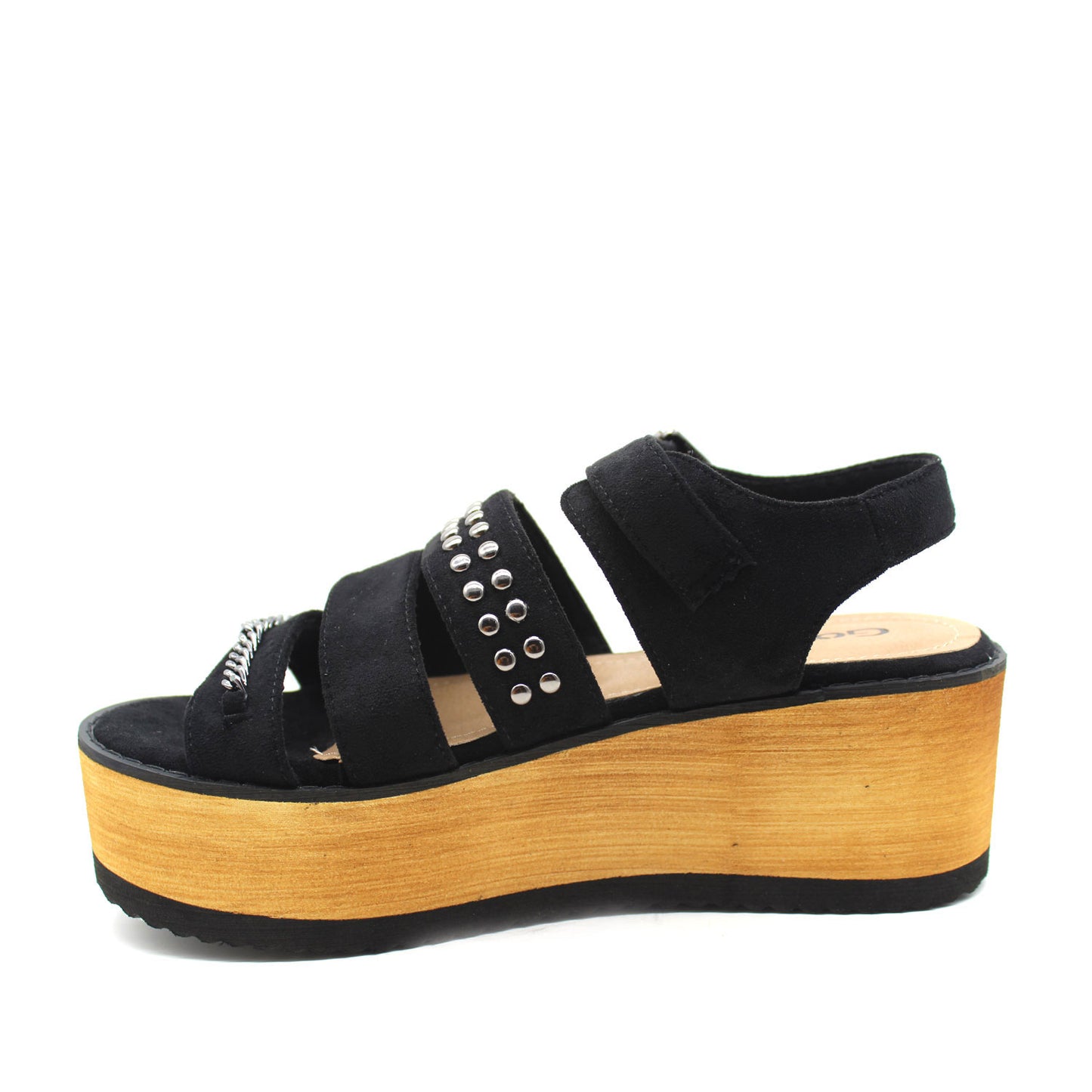 Sandalia Negra Mujer 15613