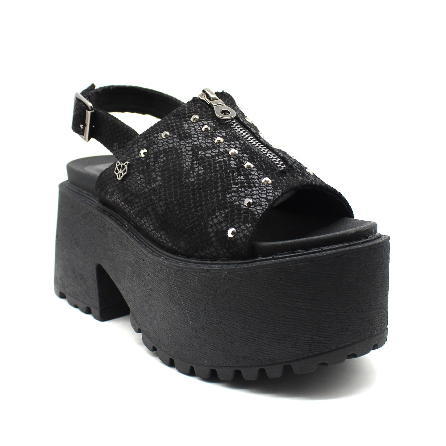Sandalia Negra Mujer 15673