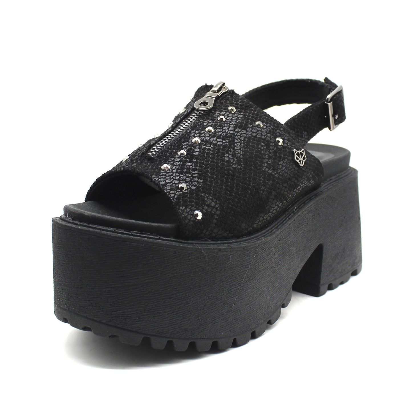 Sandalia Negra Mujer 15673