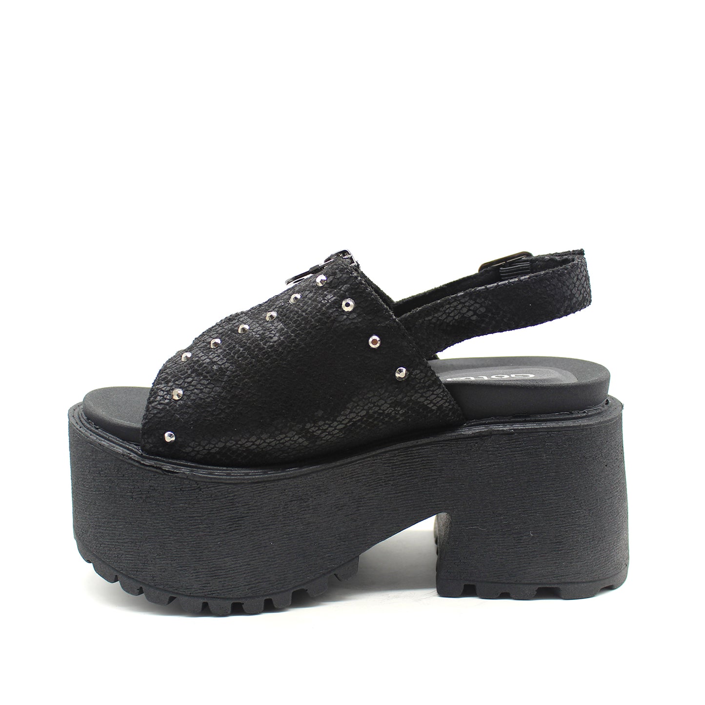 Sandalia Negra Mujer 15673