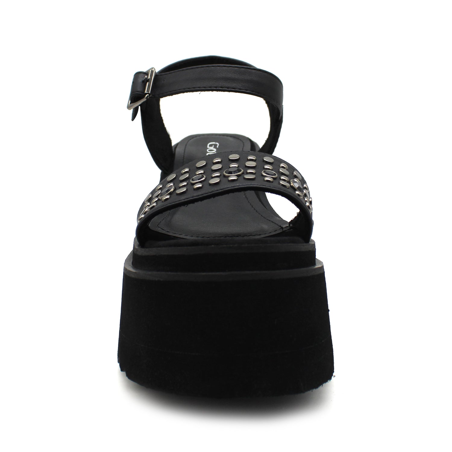 Sandalia Negra Mujer 15682