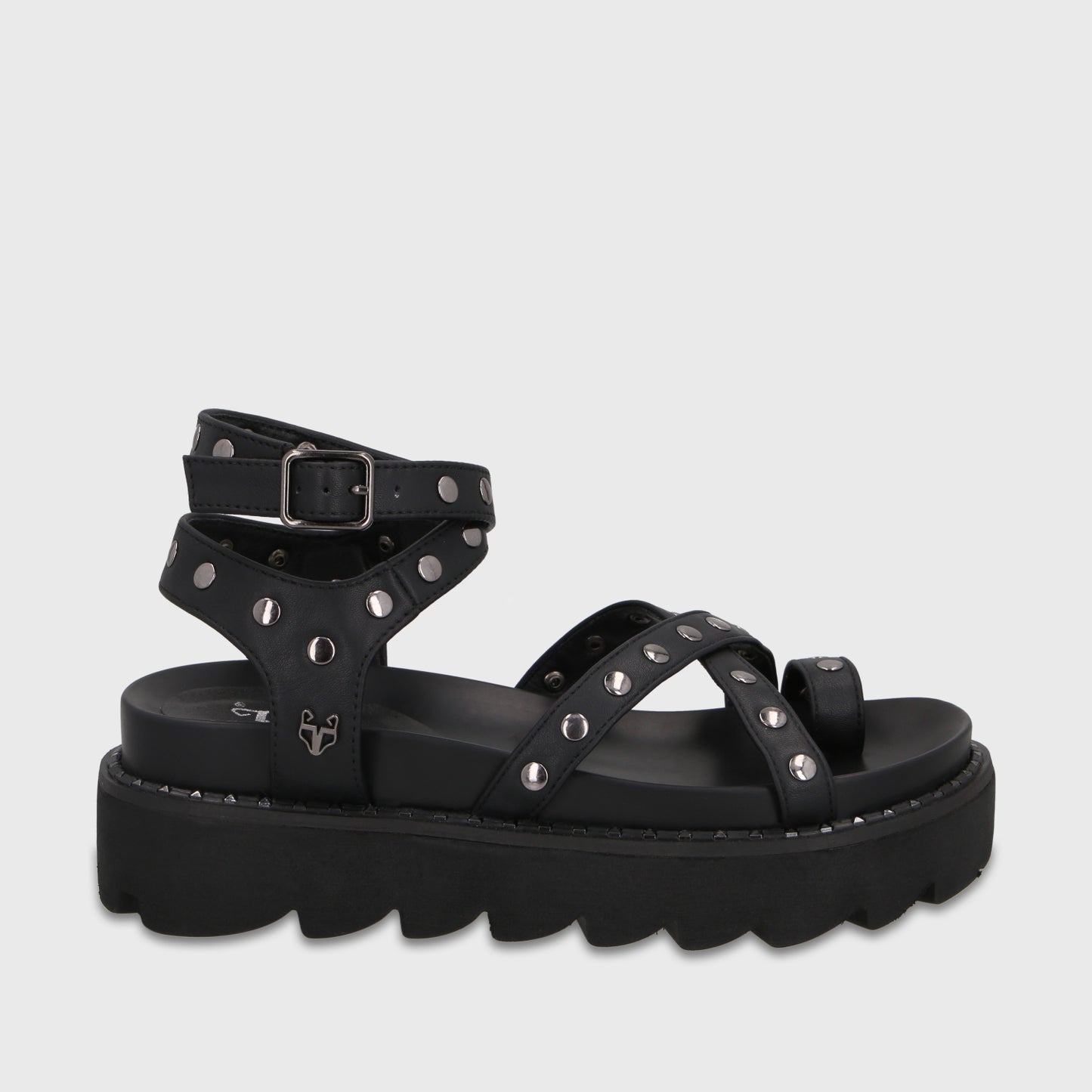 Sandalia Negra Mujer 1573H
