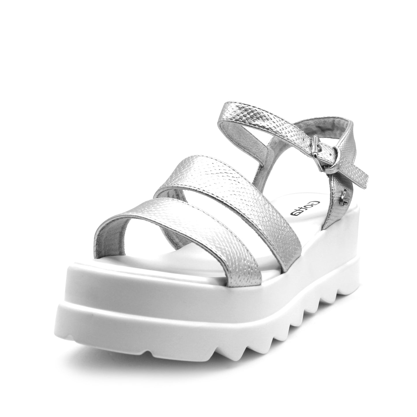 Sandalia Plateada Mujer 15851