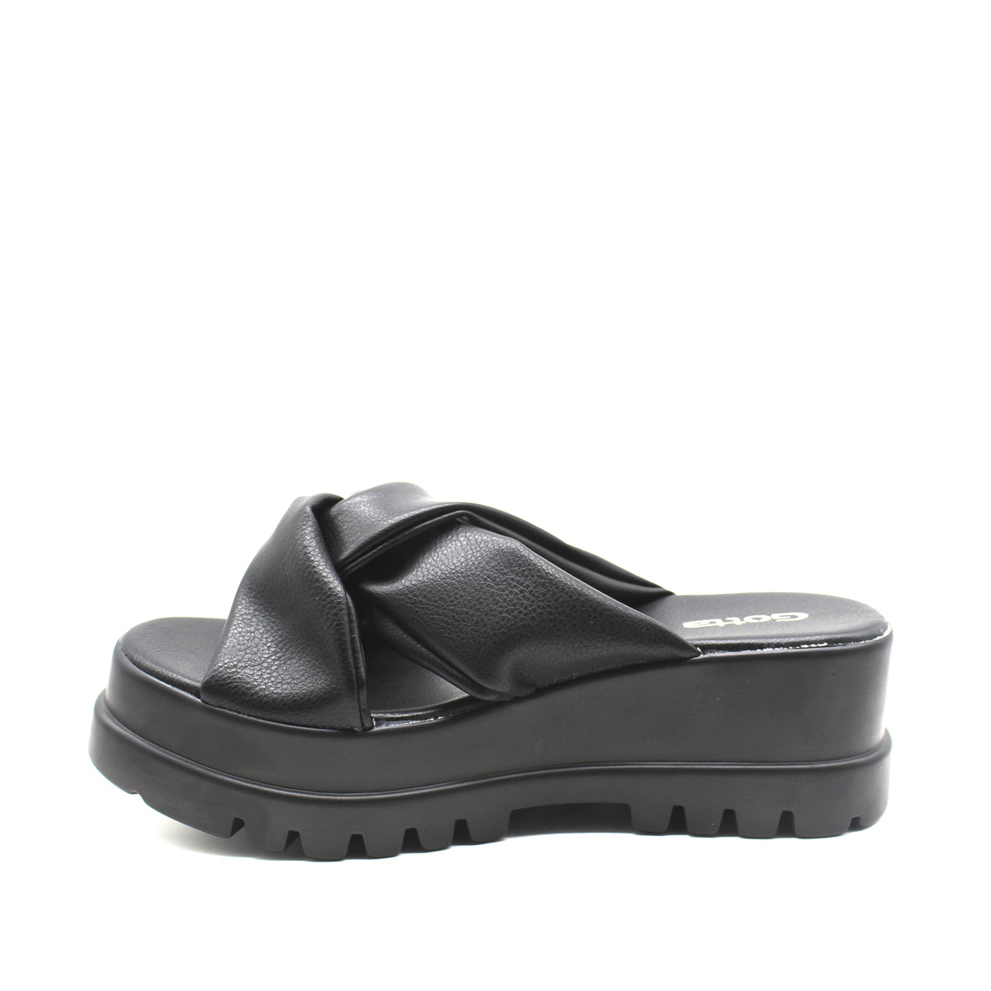 Sandalia Negra Mujer 15852