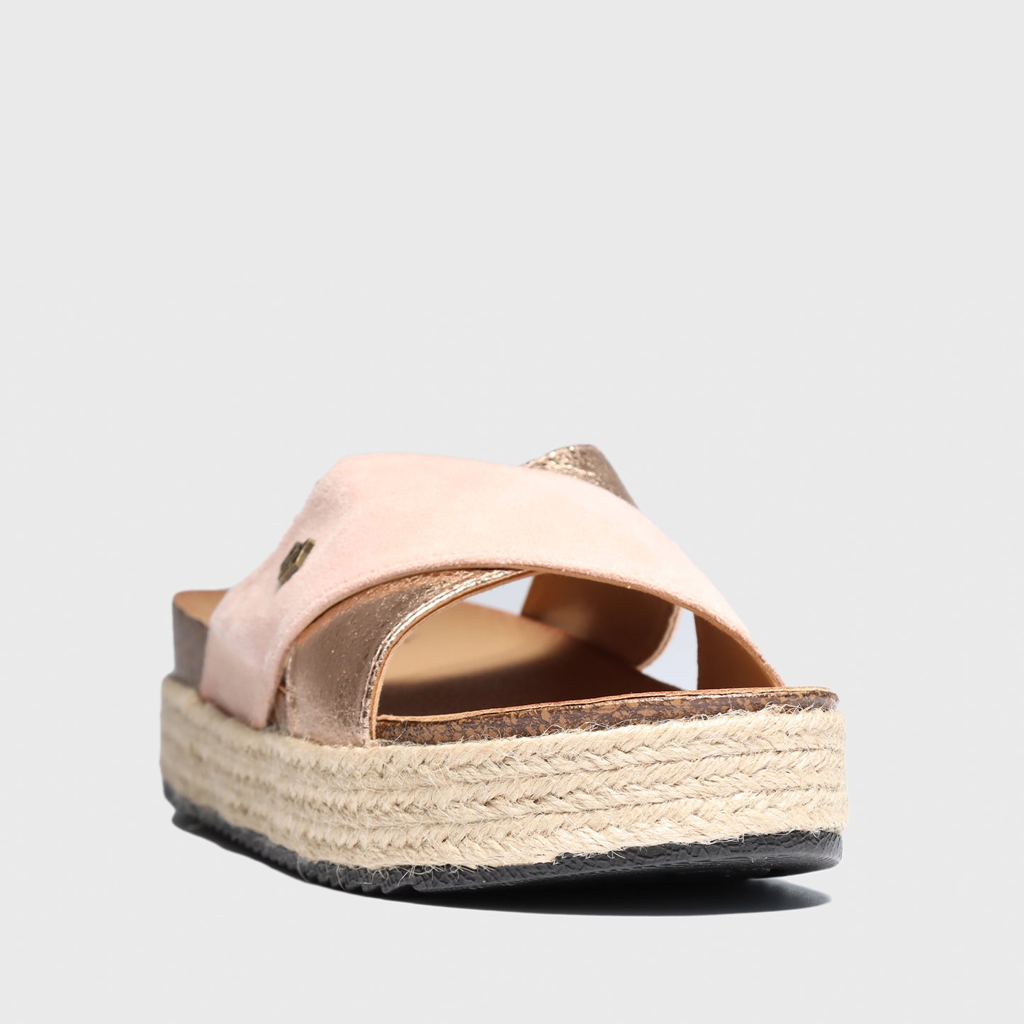 Sandalia Plataforma Rosada Mujer 23193