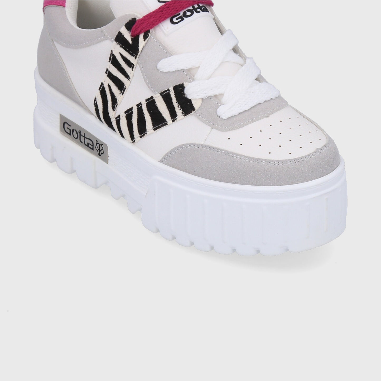 Zapatilla Plataforma Cebra Mujer 23242