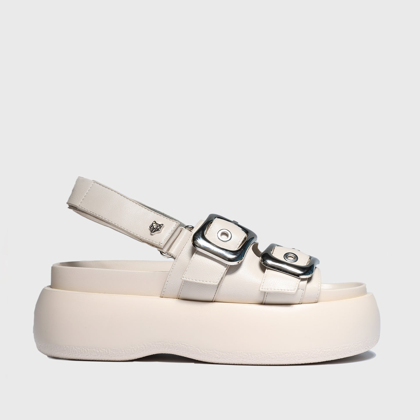 Sandalia Plataforma Blanca Mujer 25270