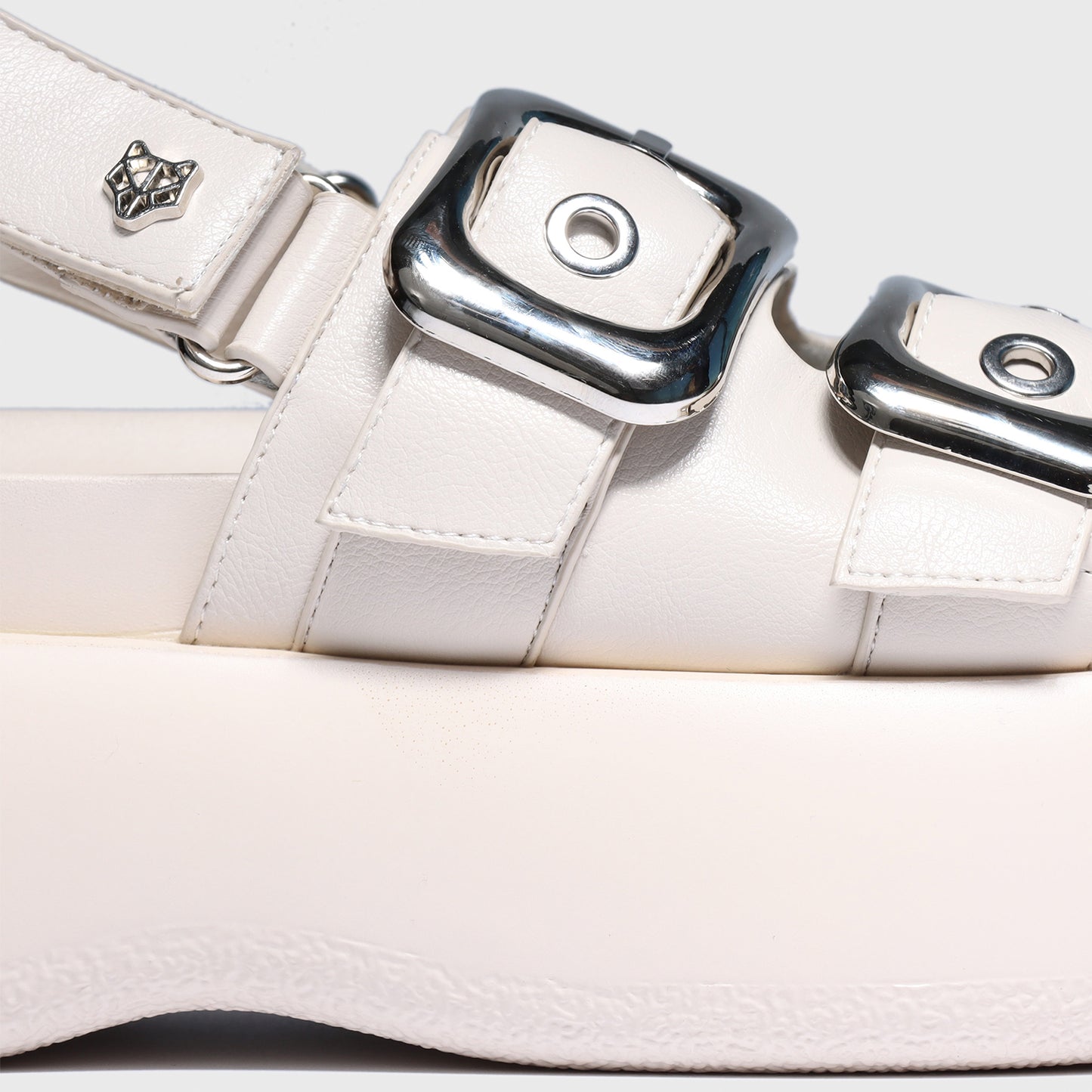 Sandalia Plataforma Blanca Mujer 25270