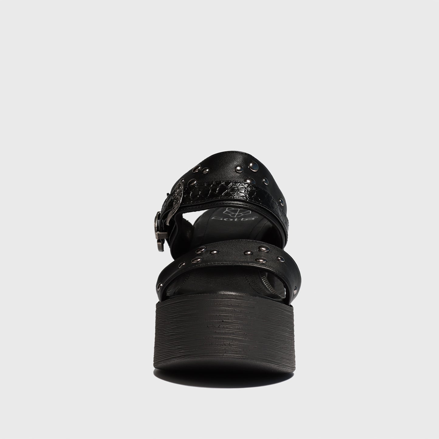 Sandalia Negra Mujer 25411