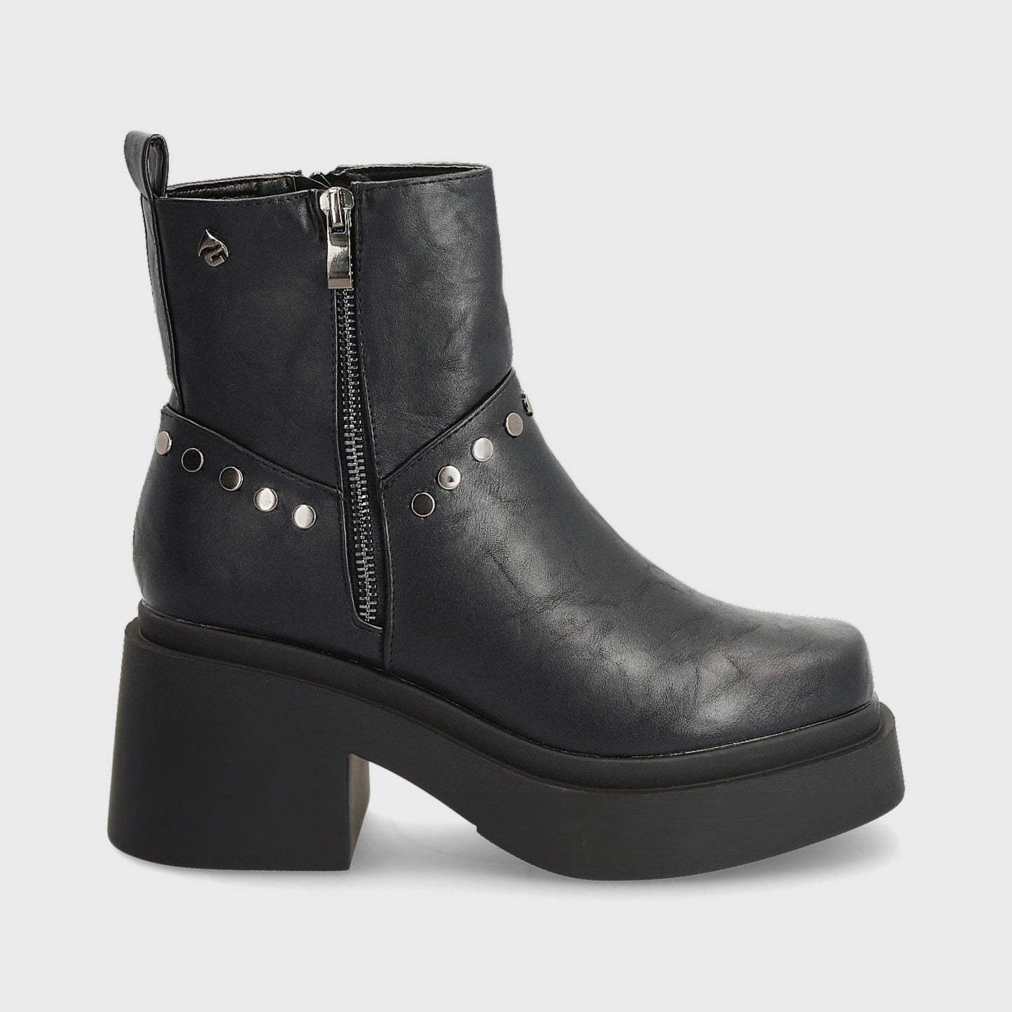 Botín Taco Negro Mujer 25670