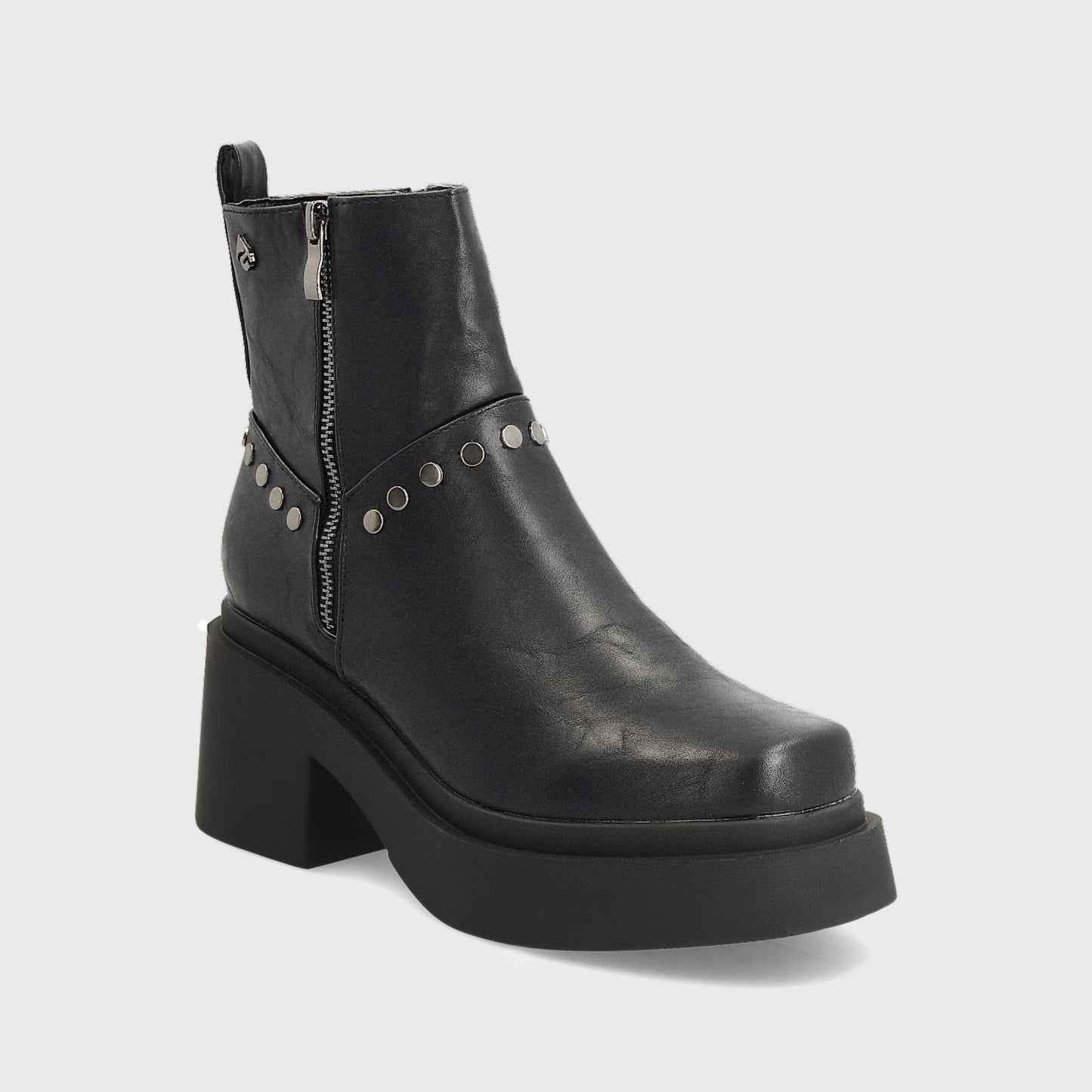 Botín Taco Negro Mujer 25670