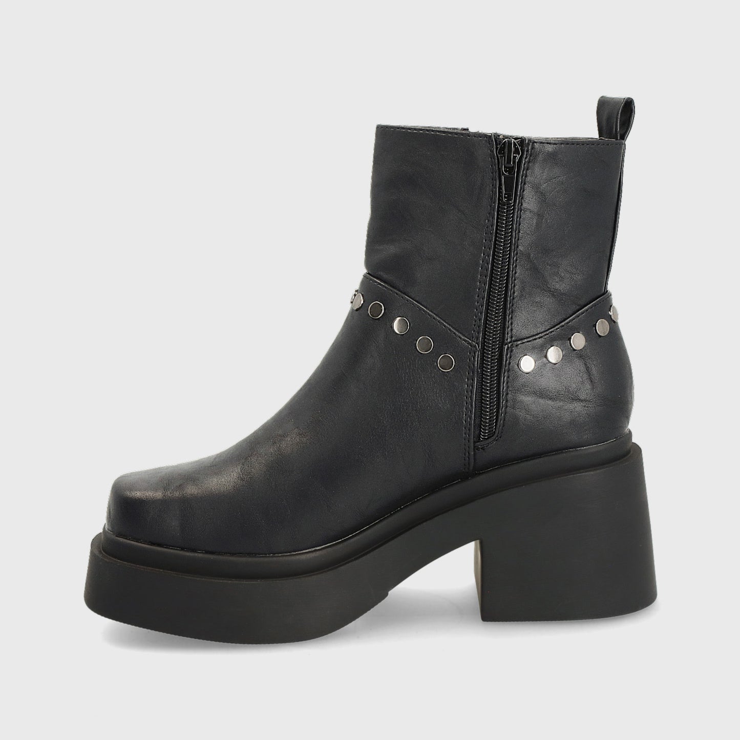 Botín Taco Negro Mujer 25670