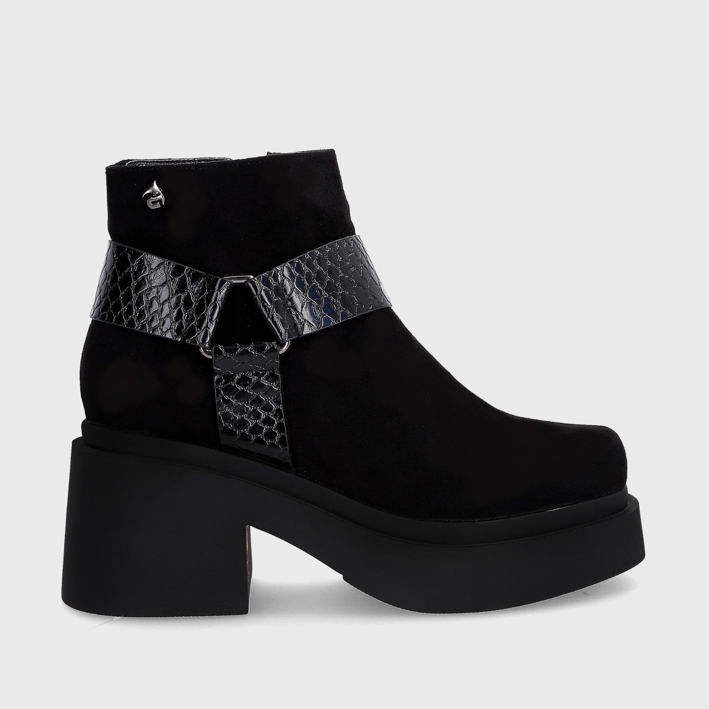 Botín Taco Negro Mujer 25673