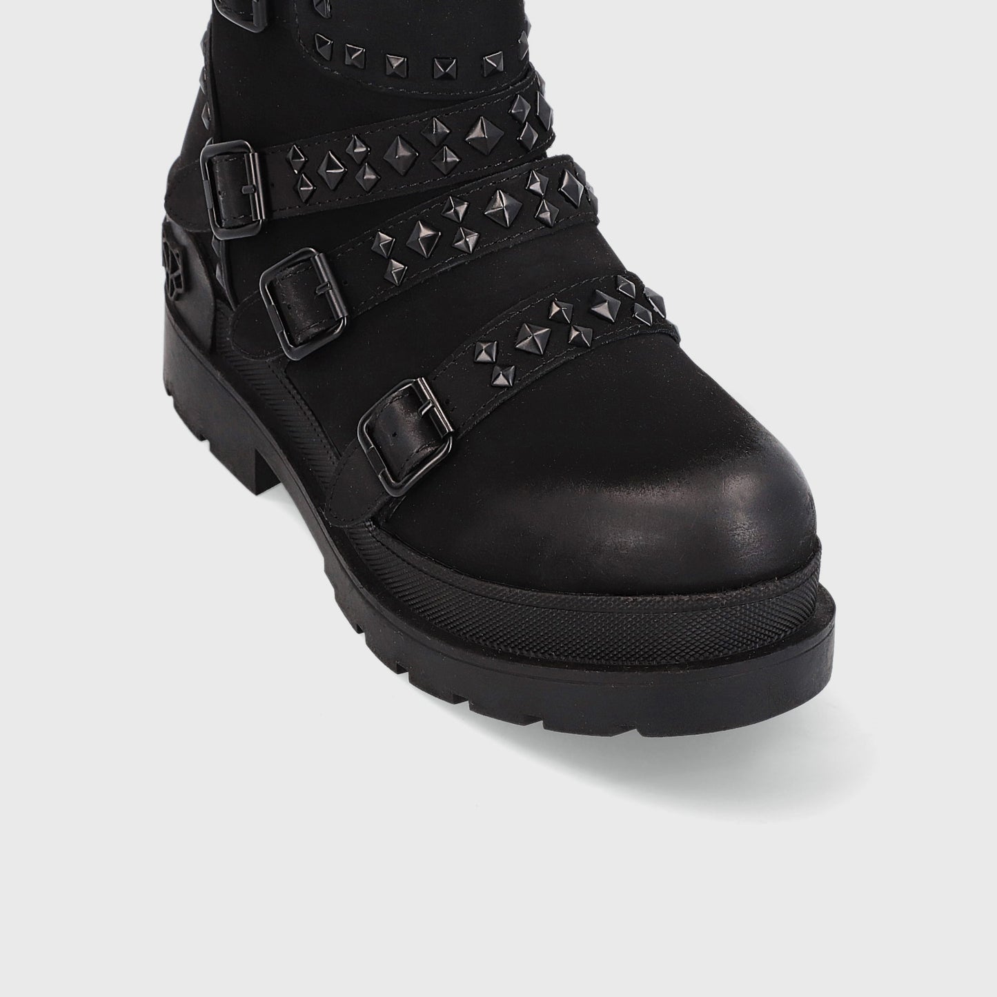 Botín Plataforma Negro Mujer 25682