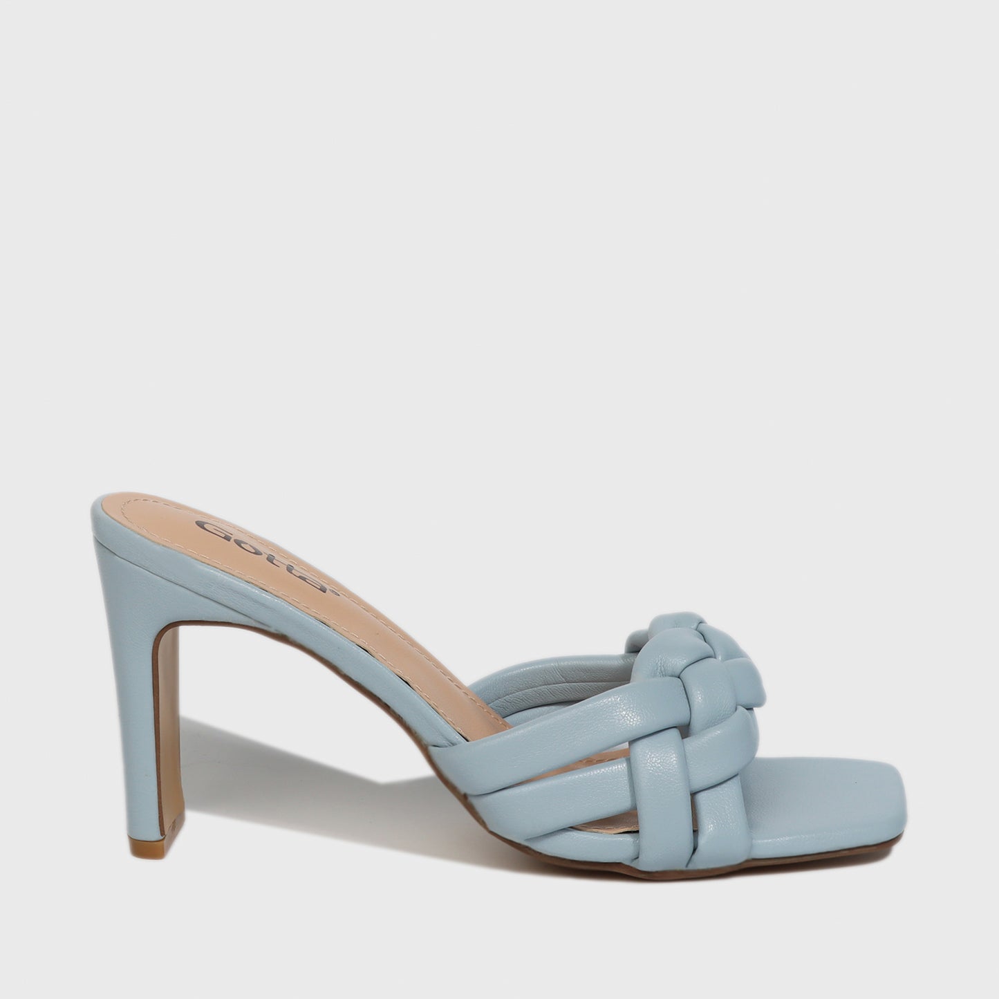 Sandalia Taco Celeste Mujer 25701