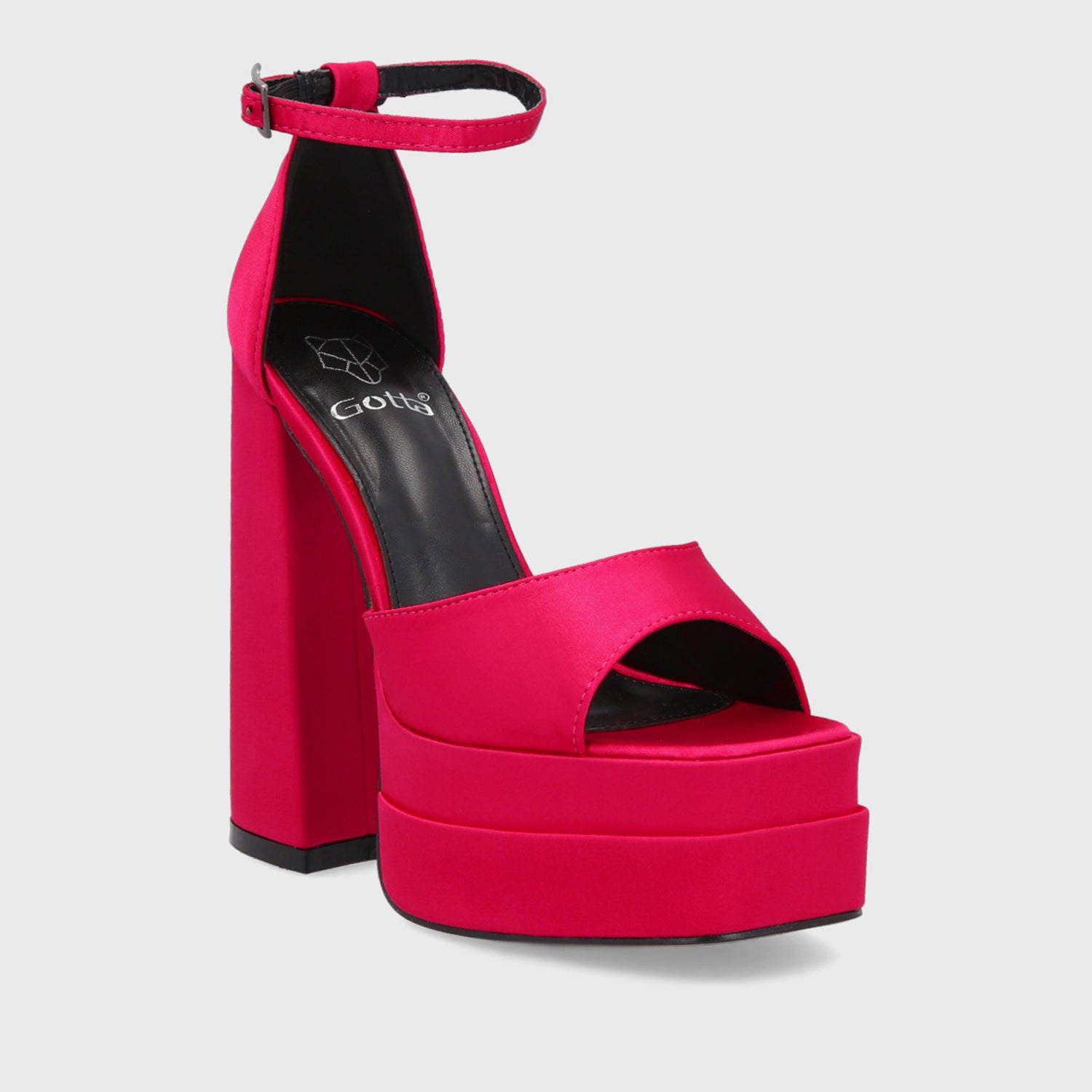 Sandalia Plataforma Fucsia Mujer 25911