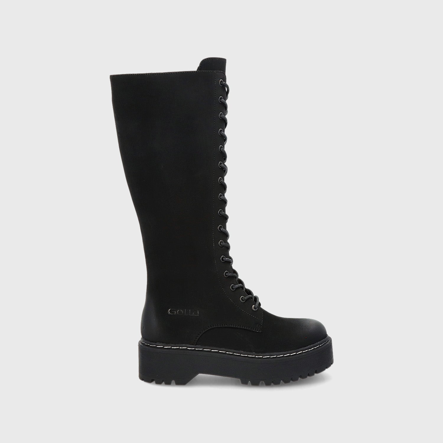 Gotta Botas Largas De Plataforma Negras Botas Largas Con