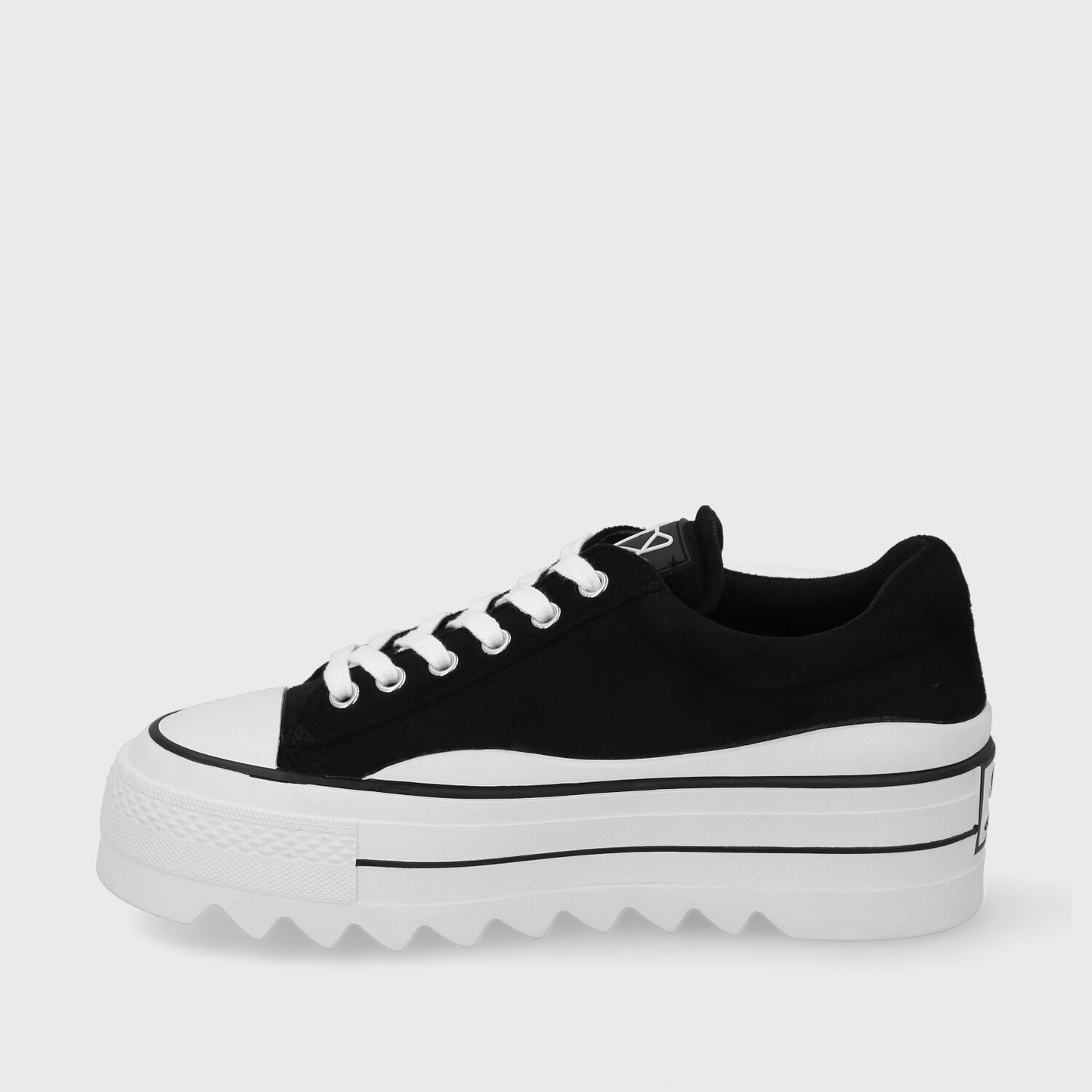 Zapatilla Plataforma Negra Mujer 33740