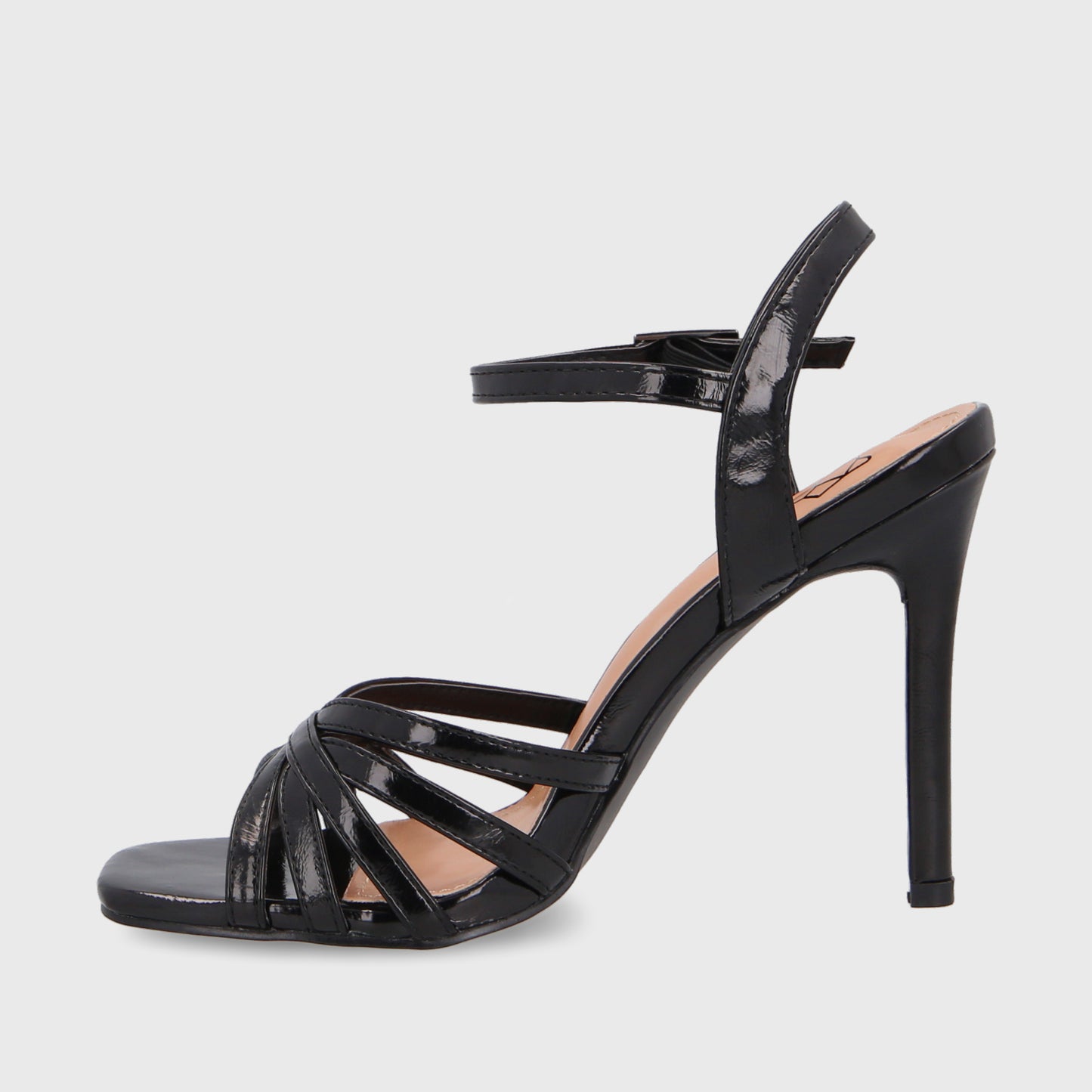 Sandalia Taco Negra Mujer 35141