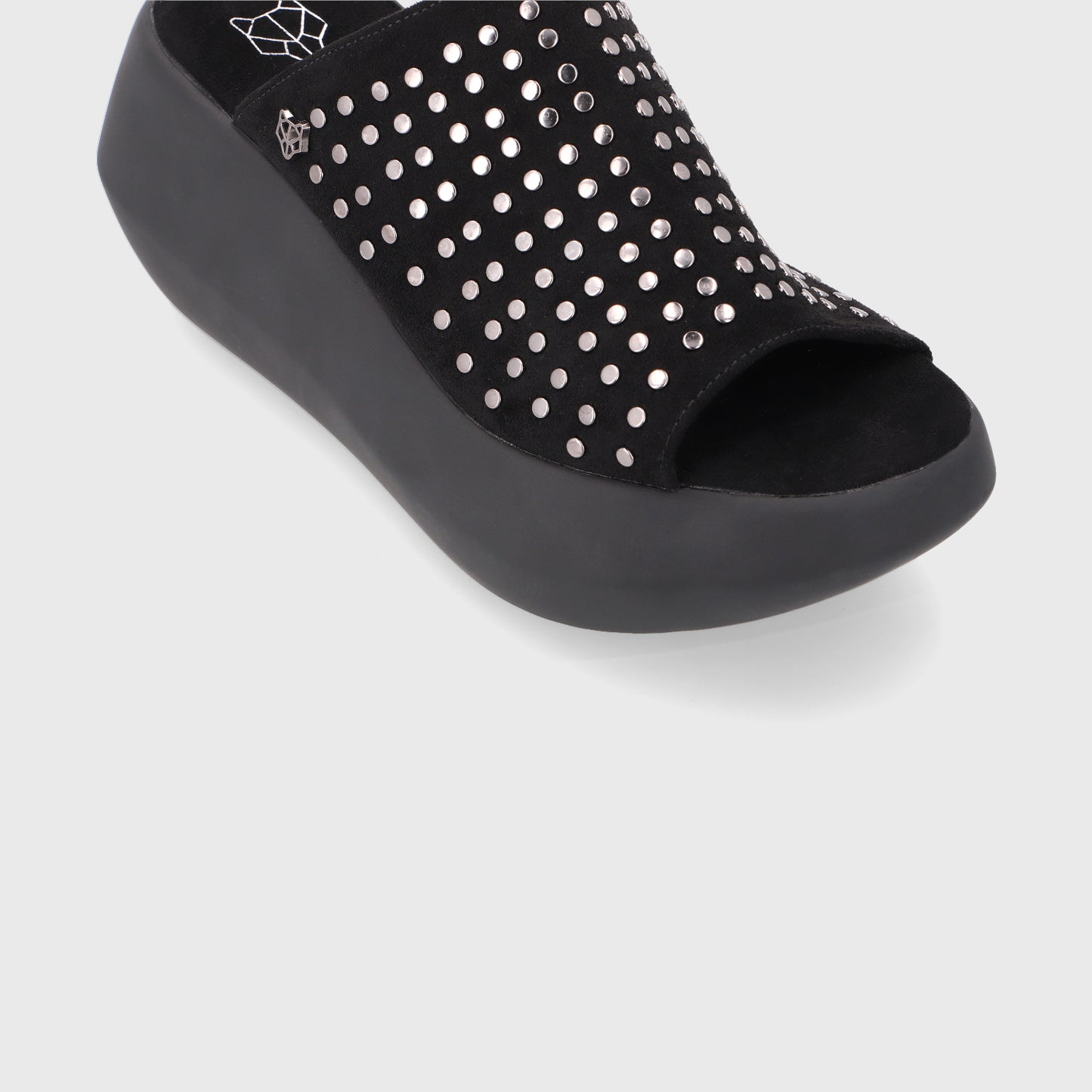 Sandalia Plataforma Negra Mujer 35231