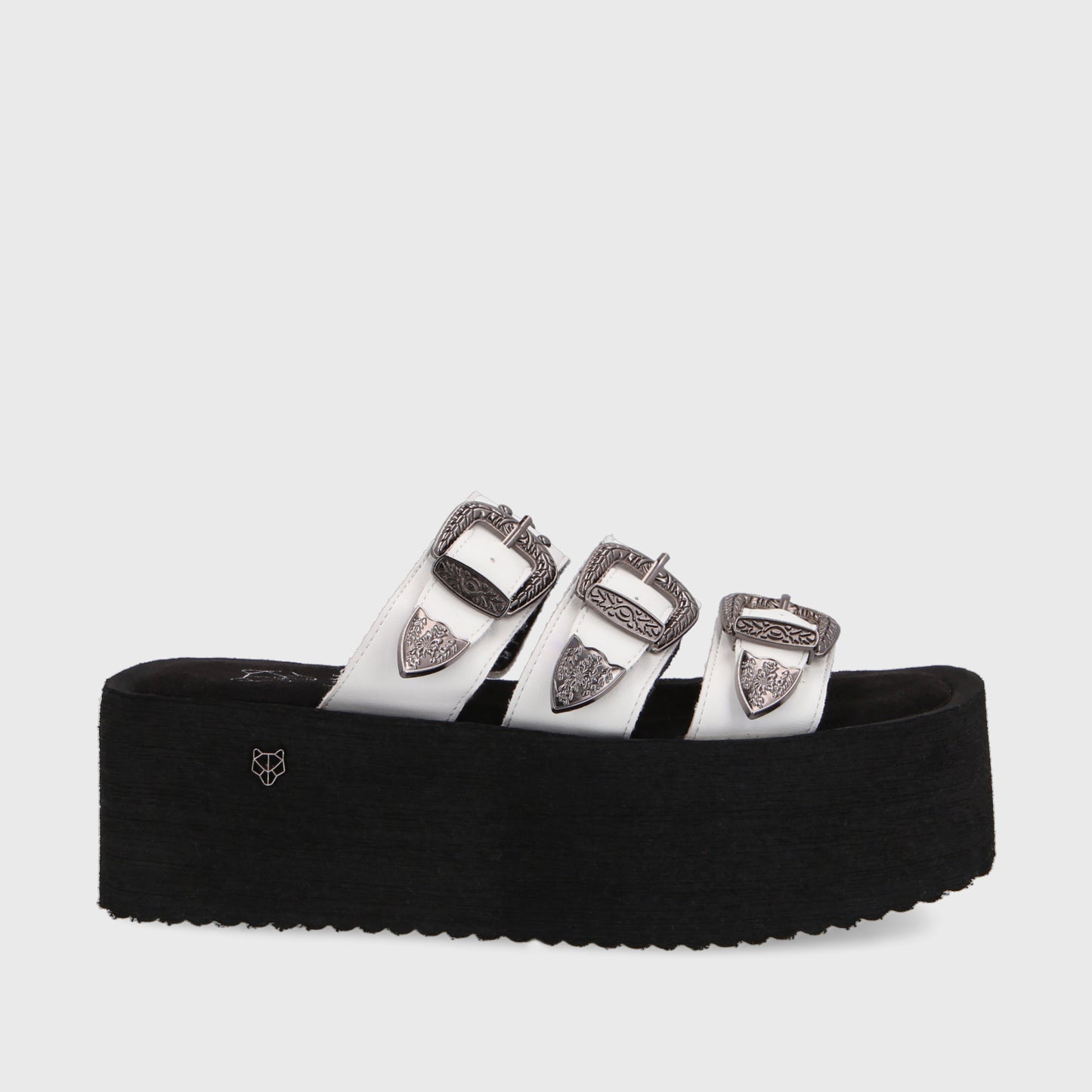 Sandalia Plataforma Blanca Mujer 35251