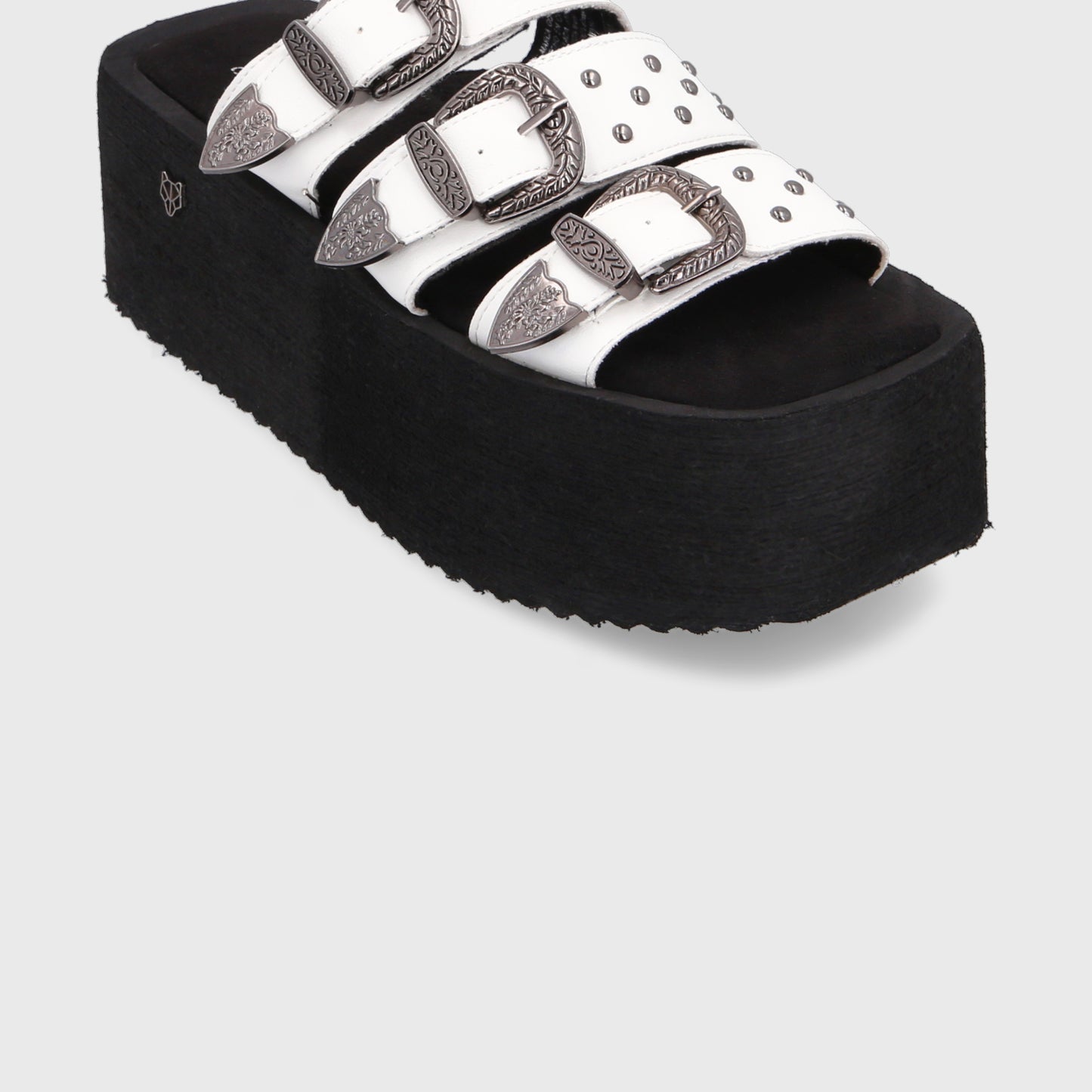 Sandalia Plataforma Blanca Mujer 35251