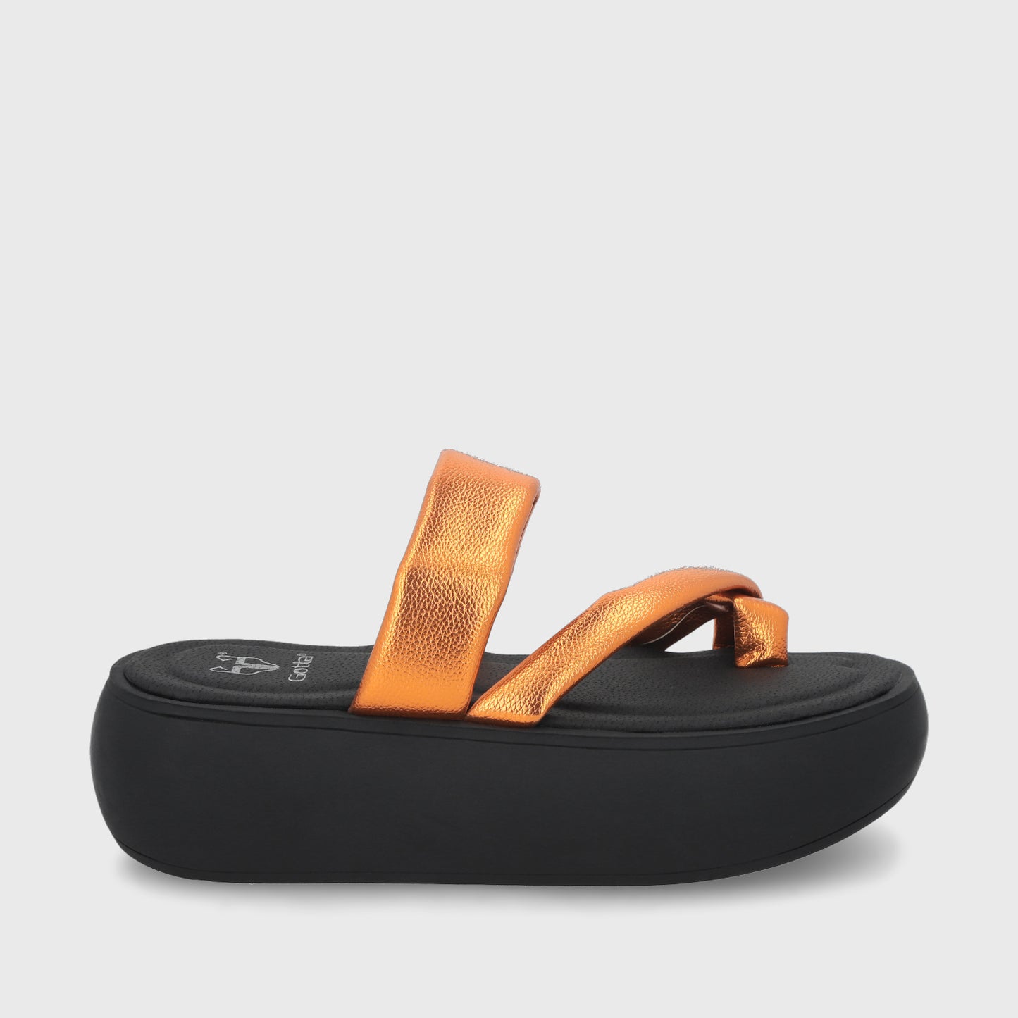 Sandalia Naranja Mujer 43031