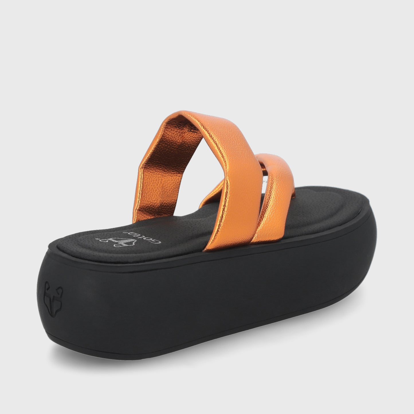 Sandalia Naranja Mujer 43031