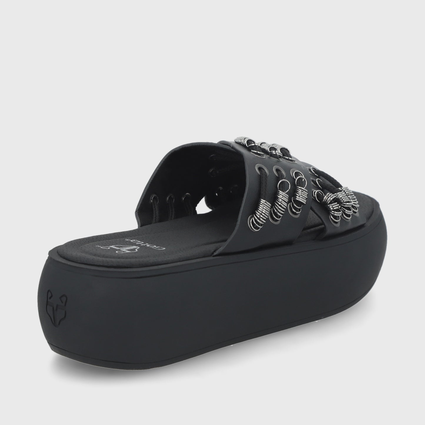 Sandalia Negra Mujer 43033