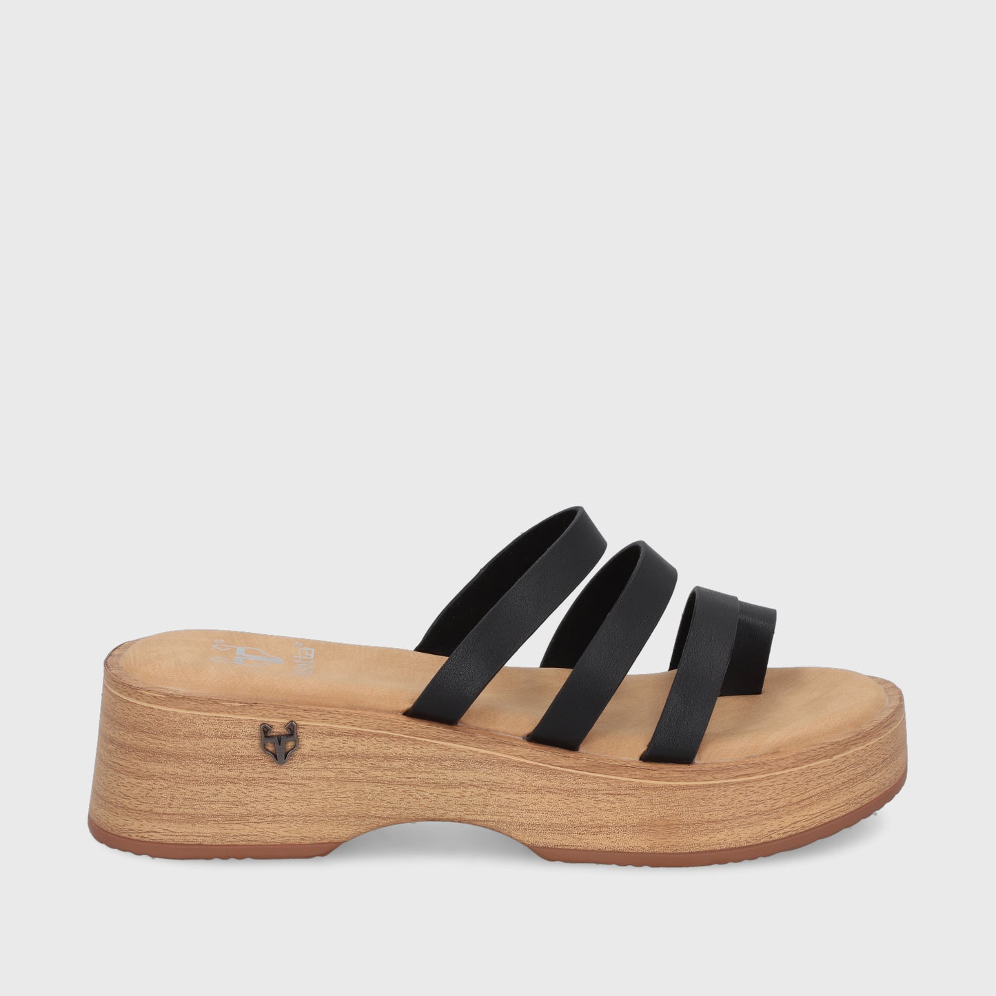 Sandalia Negra Mujer 45891