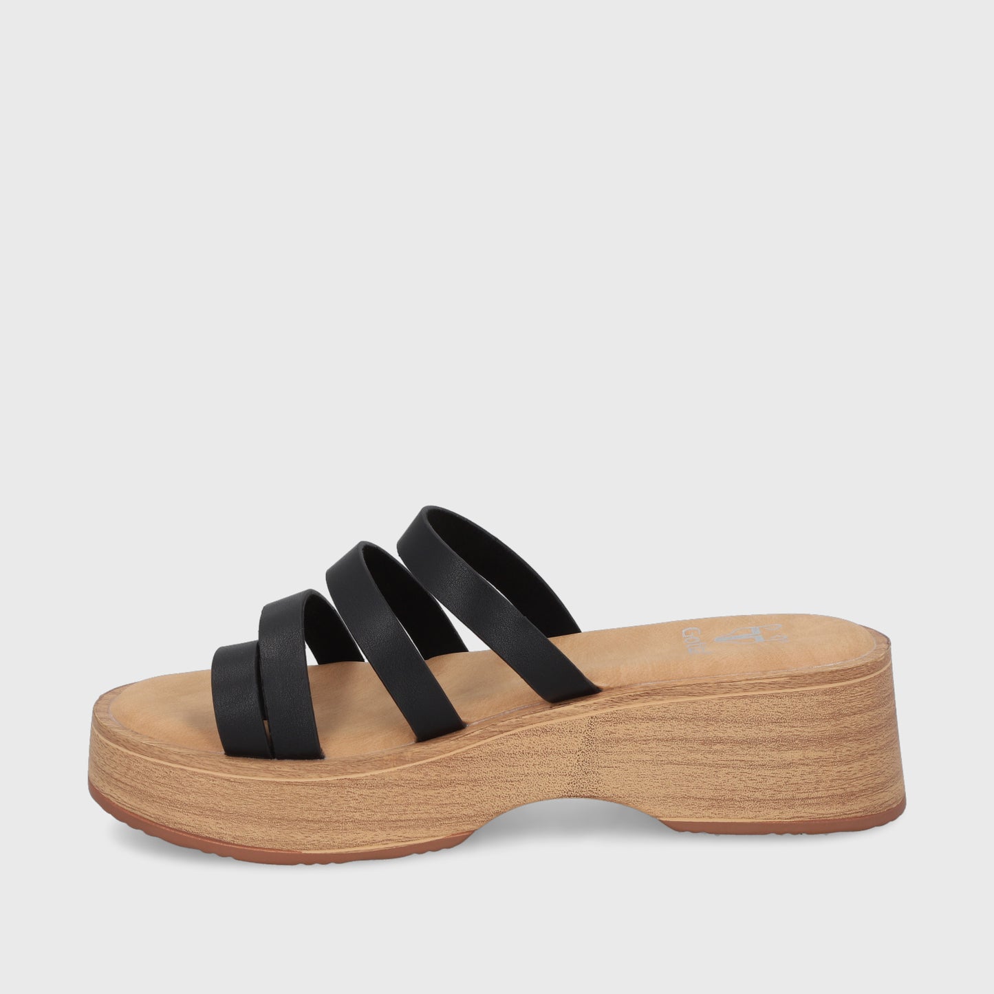 Sandalia Negra Mujer 45891