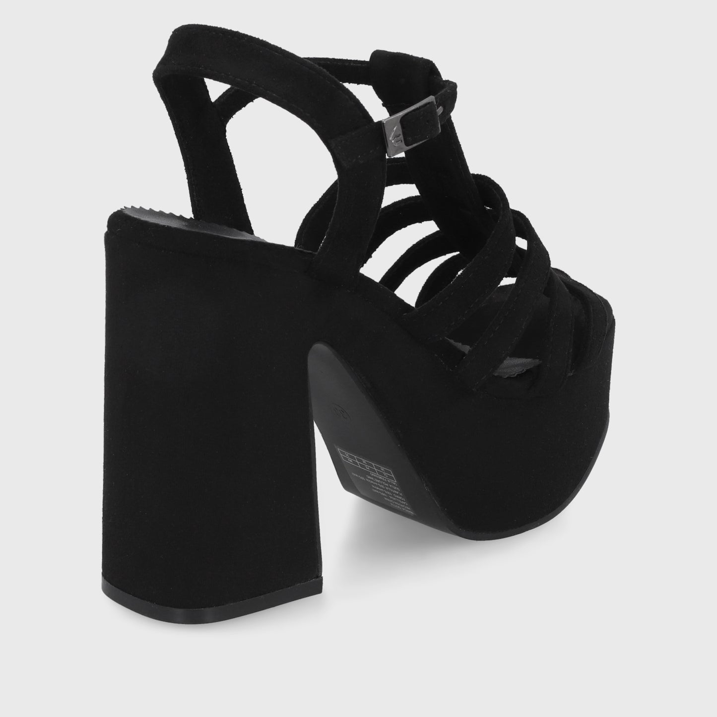 Sandalia Negra Mujer 45911