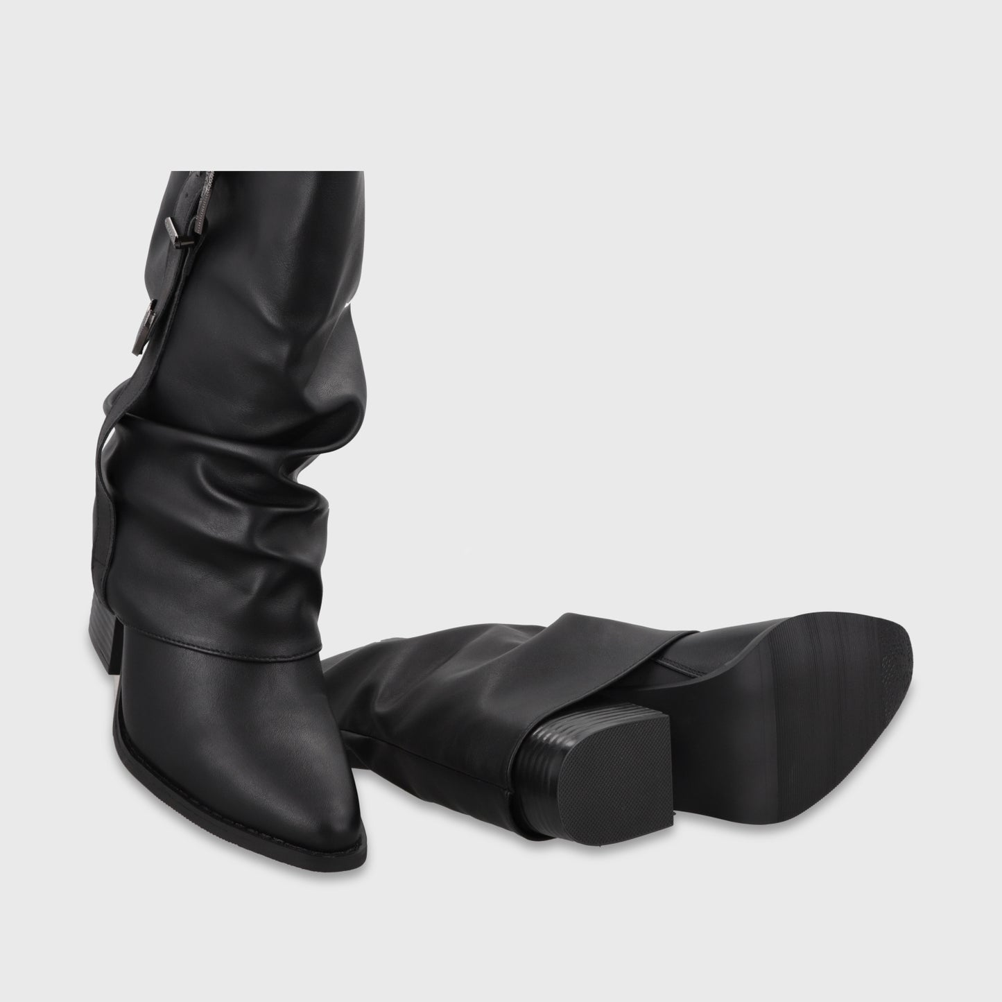 Bota Taco Negra Mujer 53784