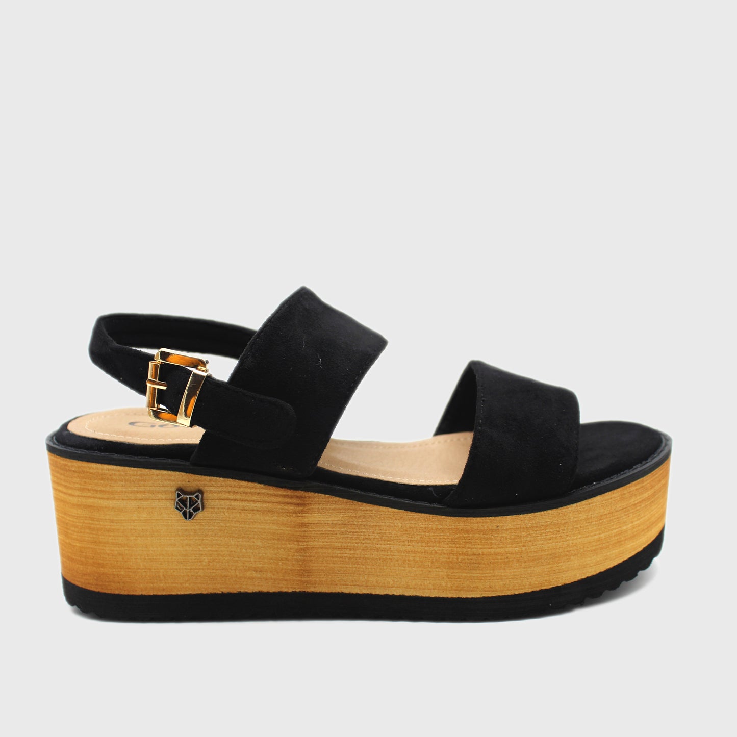 Sandalia Negra Mujer 95429