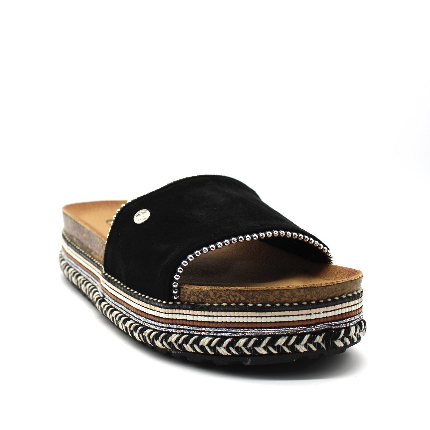 Sandalia Negra Mujer C7281