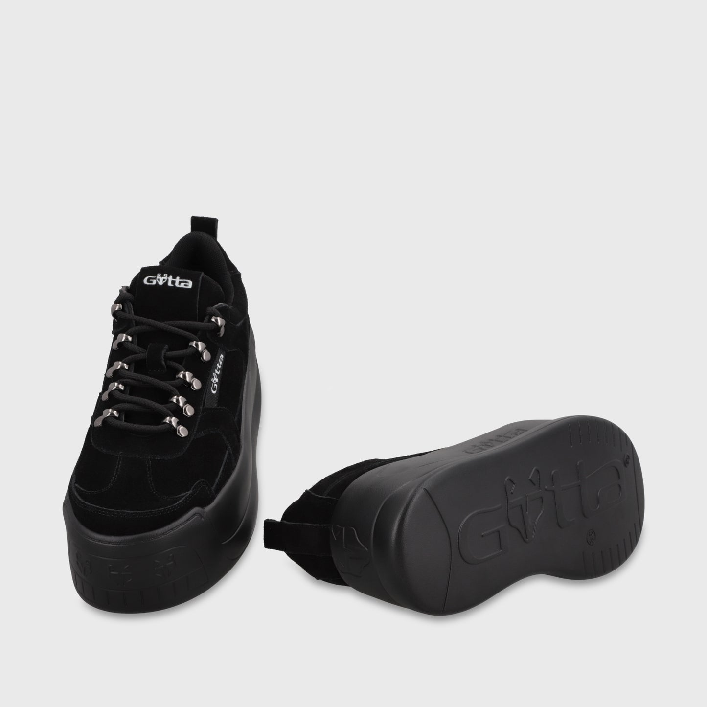 Zapatilla Plataforma Negra C732B