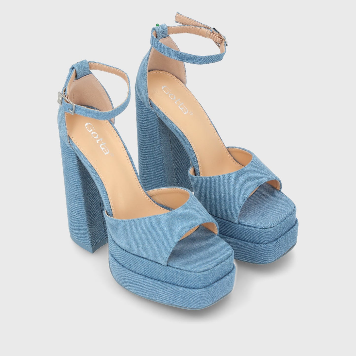 Sandalia Plataforma Denim Mujer 25911 - Gotta Perú