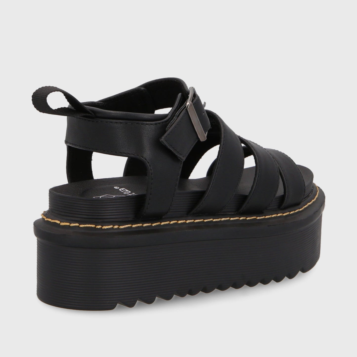 Sandalia Plataforma Negra Mujer 35300 - Gotta Perú