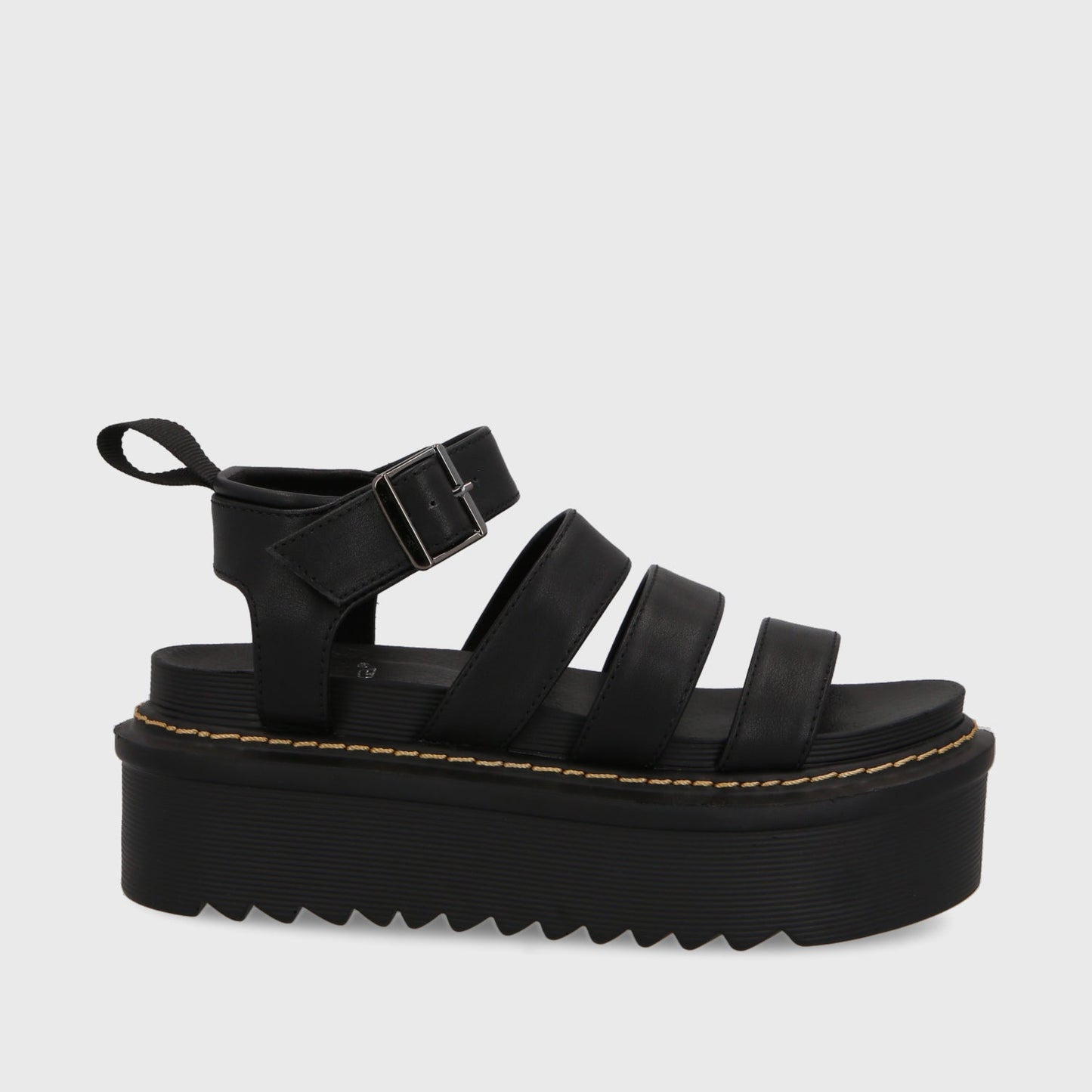 Sandalia Plataforma Negra Mujer 35300 - Gotta Perú