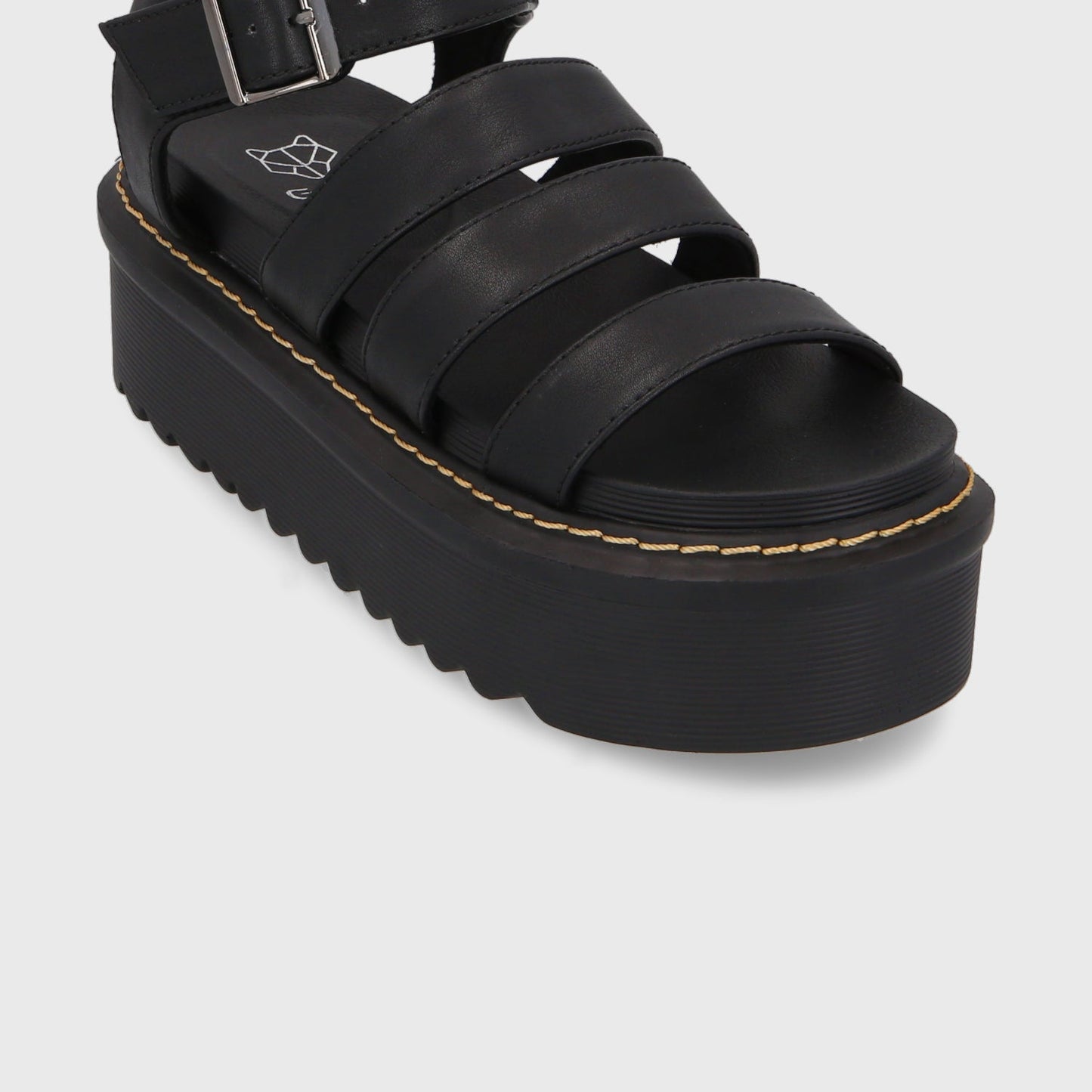 Sandalia Plataforma Negra Mujer 35300 - Gotta Perú