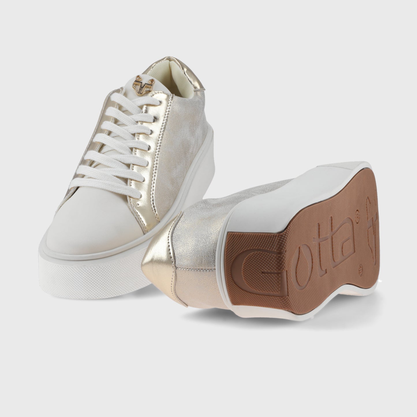 Zapatilla Dorada Mujer 43042