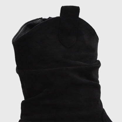 Bota Plataforma Negra Mujer 1509G01