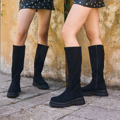 Bota Plataforma Negro Mujer 65843 - Gotta Perú
