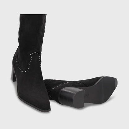Bota Taco Negra Mujer 55301 - Gotta Perú