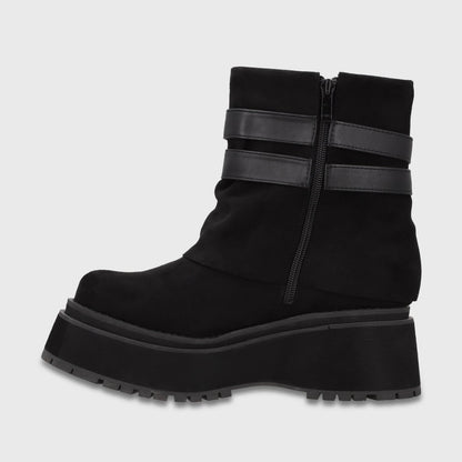 Botin Plataforma Negro Mujer 1509F01