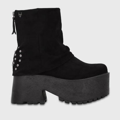 Botin Plataforma Negro Mujer 1517A01