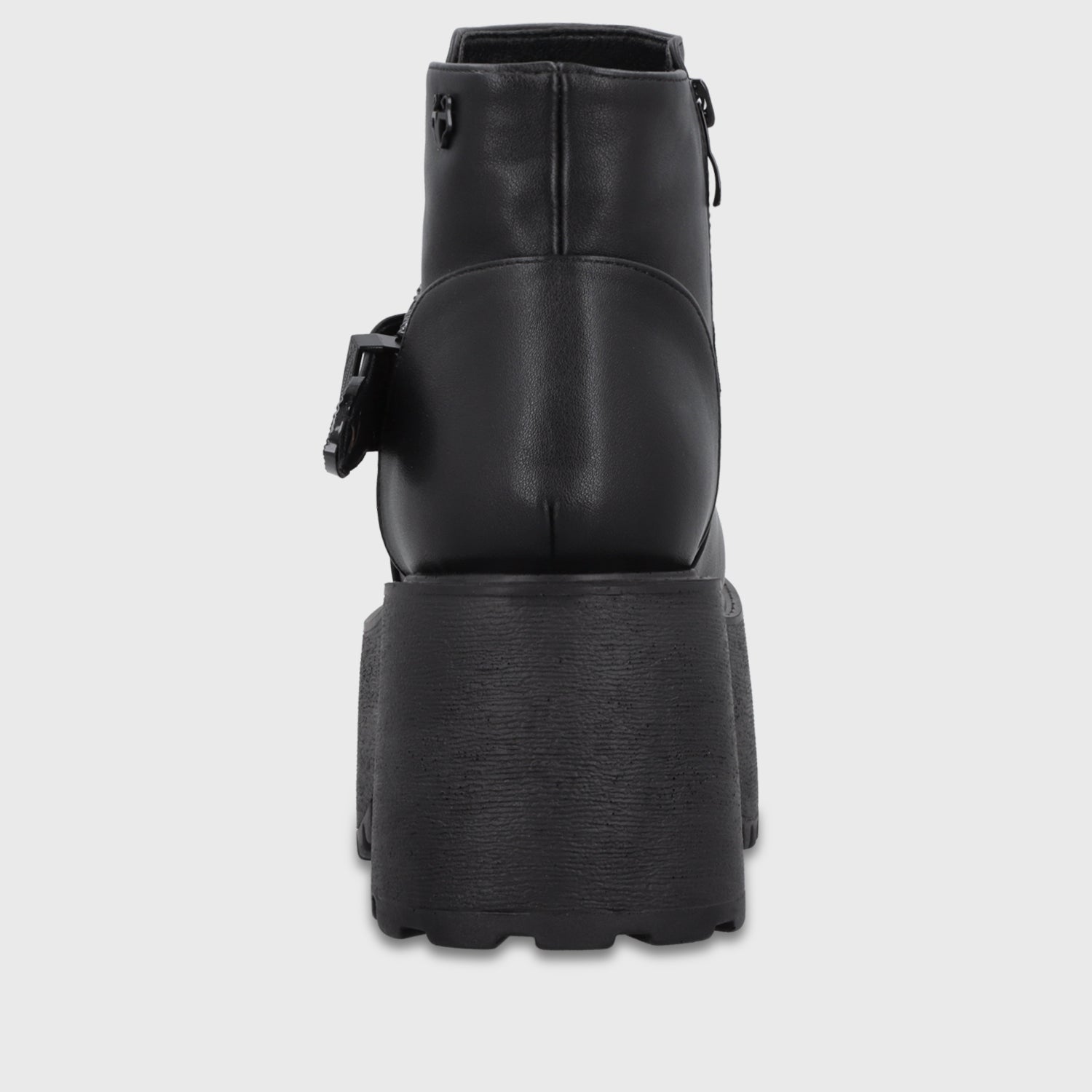 Botin Plataforma Negro Mujer 1517B01